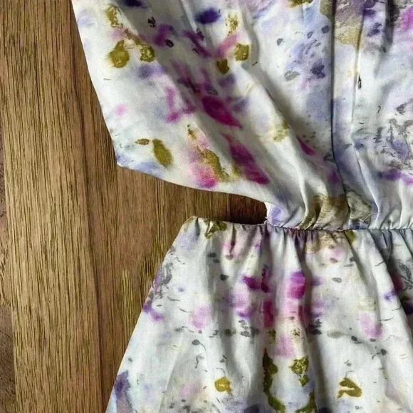 J. Crew Flora Obscura X‎  Side-cutout Dress Women’s Sz 0 NWT Coquette Feminine - Picture 6 of 14